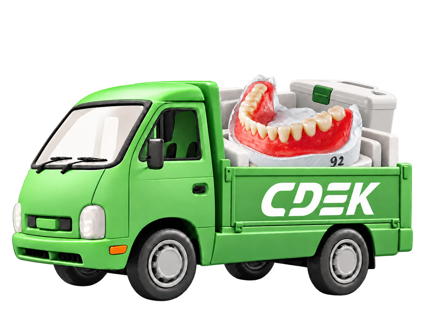 Фургон СДЭК с зуботехническим нарядом